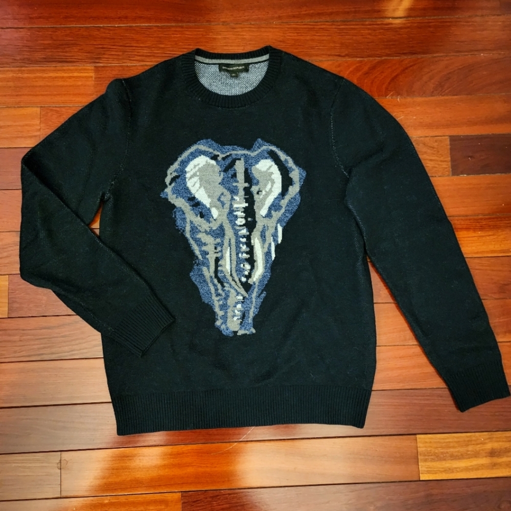 Elephant Print Sweater